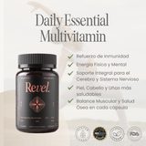Pack Bienestar Total (Triple Magnesio Premium + Omega3 High Pottency + Multivitamínico + Pastillero Revel)