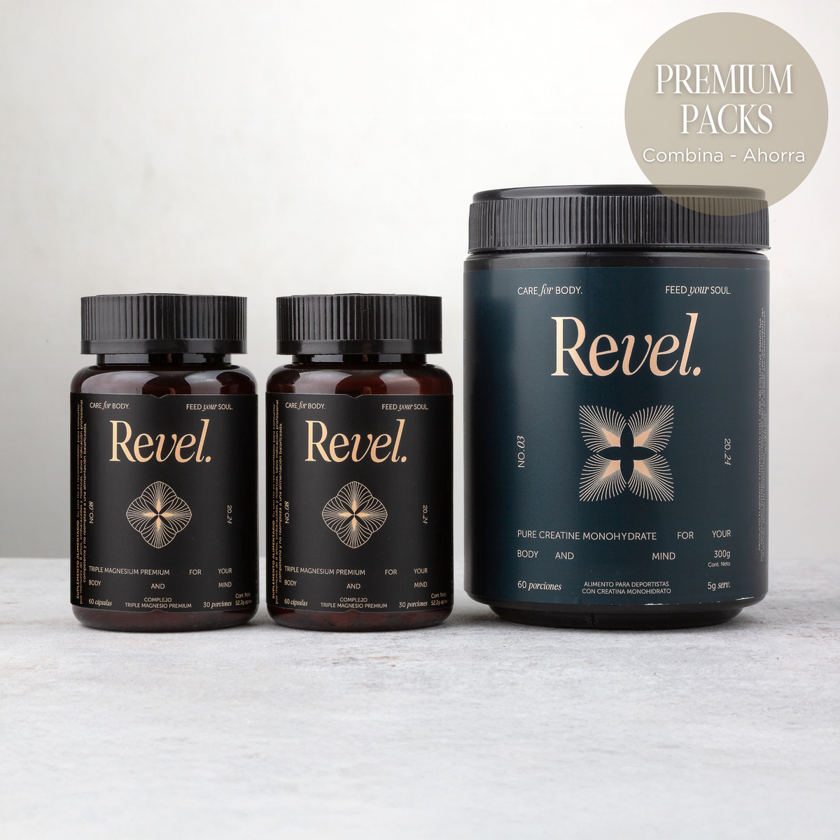 Pack Recupera (2x Triple Magnesio Premium + 1 Creatina 300g)