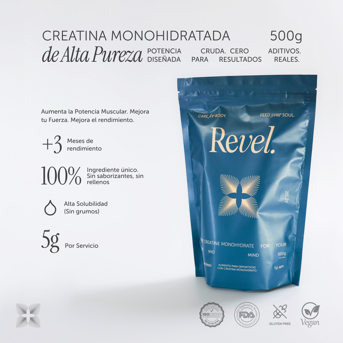 Pure Creatine Monohydrate 500g