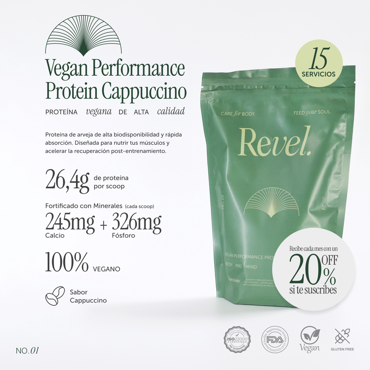Subscription Vegan Performance Protein Capuccino (540g)