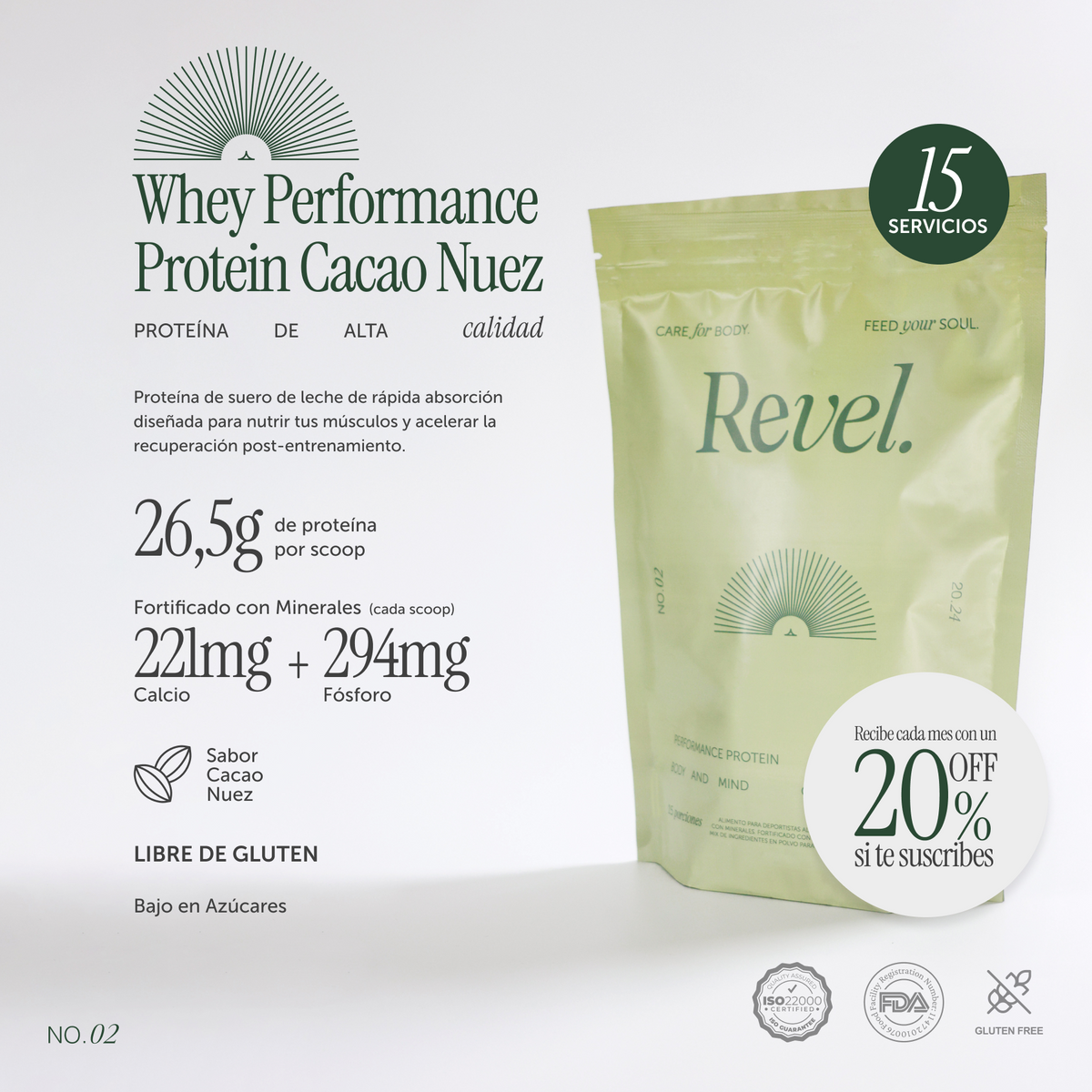 Subscription Whey Performance Protein Cacao Nuez (540g)